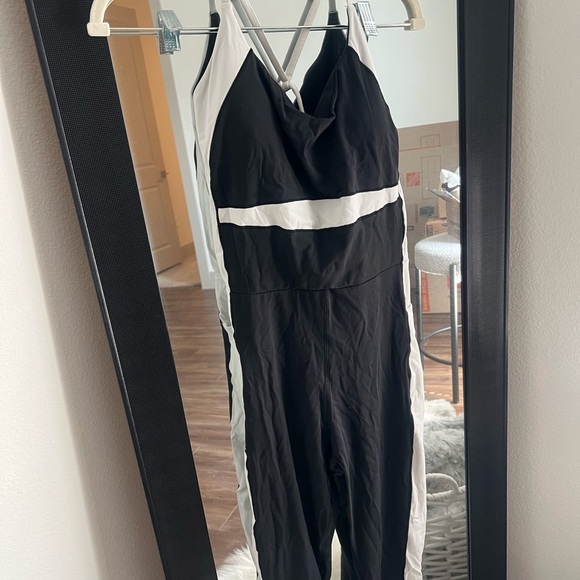 CALIA by Carrie Underwood Black and White Jumpsuit - Picture 1 of 5